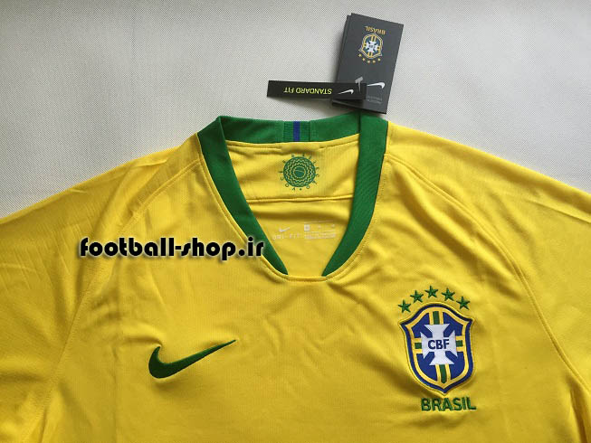 پیراهن اول اورجینال آستین کوتاه 2018 برزیل-بی نام-Nike