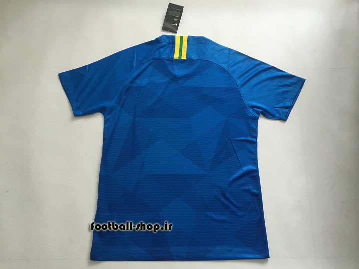 لباس کلاسیک فوتبال تیم ملی برزیل آبی 2018-نایکی