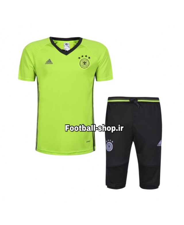 ست پیراهن شلوارک حرفه ای فسفری اورجینال آلمان-Adidas