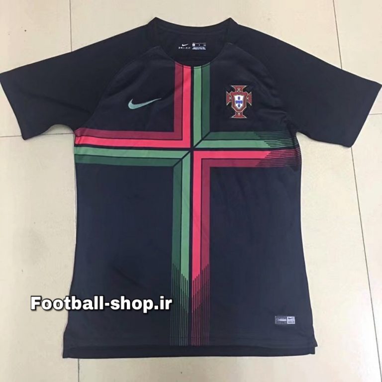 پیراهن هواداری مشکی آستین کوتاه اریجینال پرتغال 2018/19-بی نام-Nike