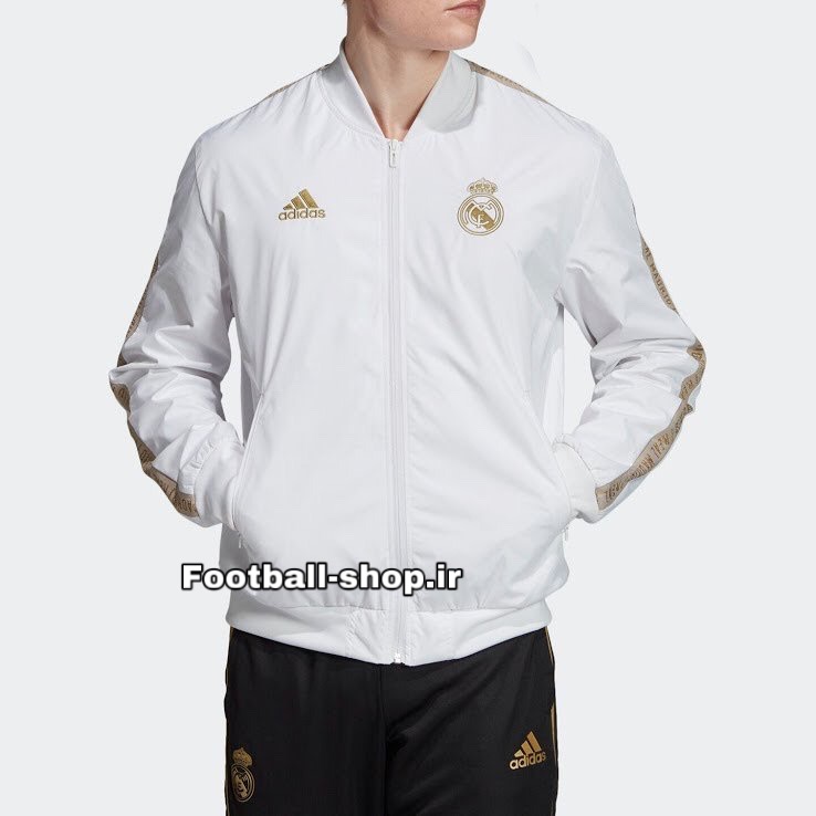 گرمکن شلوار سفیدمشکی +A اورجینال 2020 رئال مادرید-Adidas