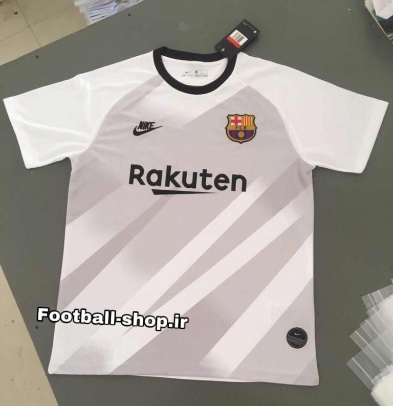 ‎ پیراهن هواداری خاکستری اورجینال A 2020+ بارسلونا-Nike