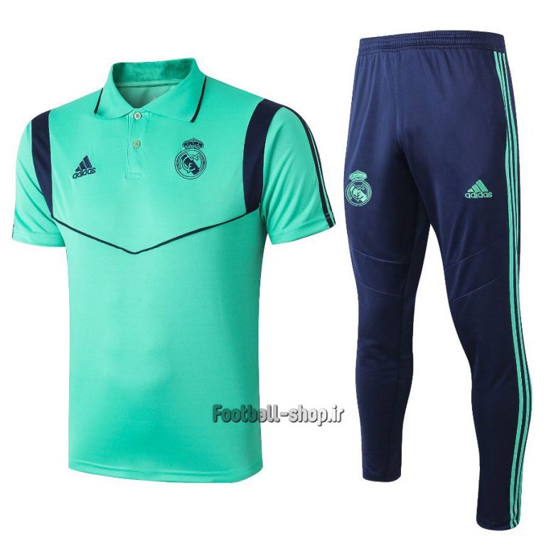 ‎پولوشرت شلوار سبزسرمه ای اورجینال رئال مادرید-Adidas
