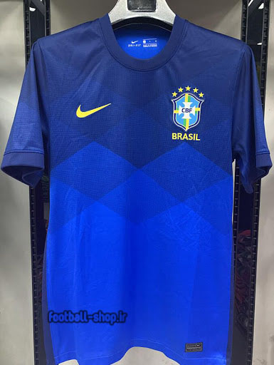 ‎لباس دوم آبی اریجینال درجه یک +A برزیل 2021-Nike