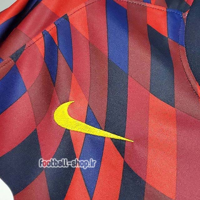 ‎لباس هواداری آبی اناری اریجینال درجه یک +A بارسلونا 2021-Nike