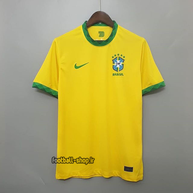 ‎لباس اول زرد اریجینال +A برزیل 2021-نایکی