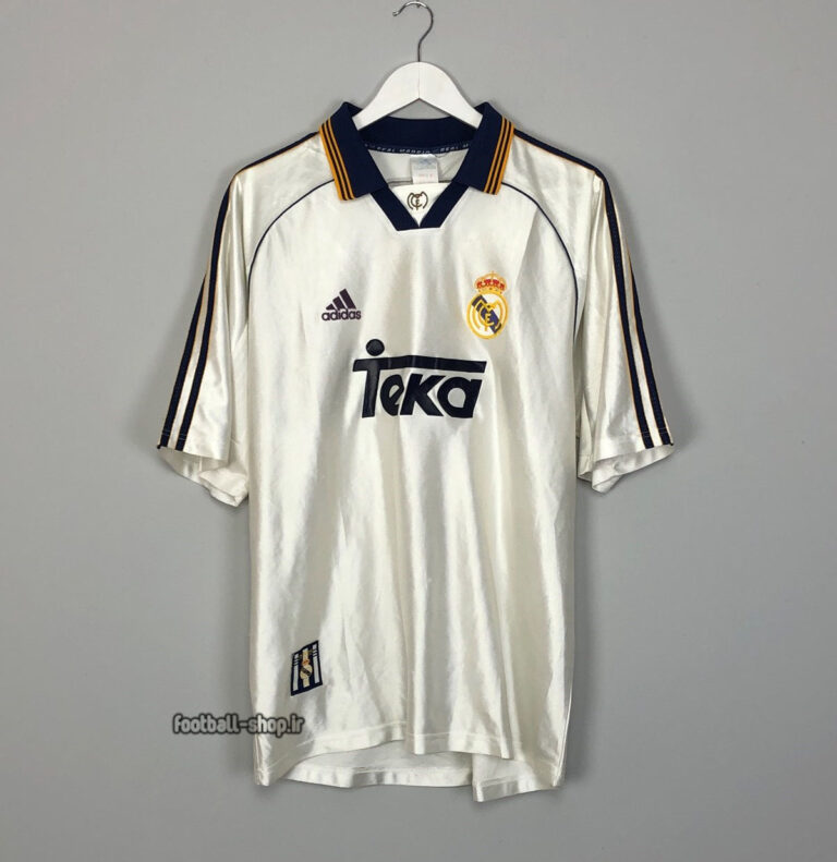 کیت اریجینال آ پلاس لباس سفید کلاسیک رئال مادرید 1999-2000-Adidas