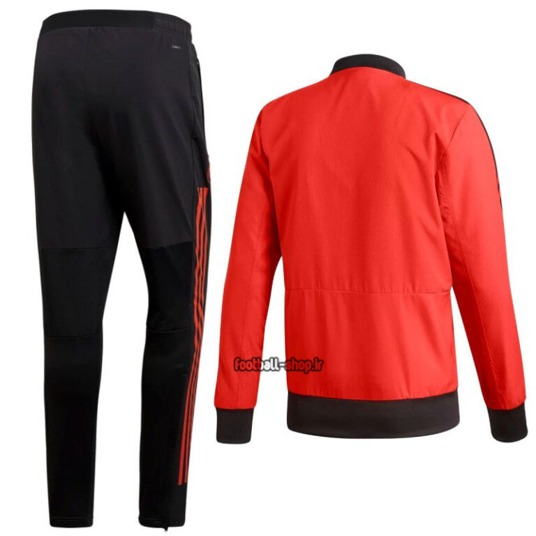 ست گرمکن شلوار قرمزمشکی رئال مادرید +A اریجینال-Adidas