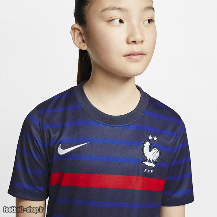 لباس و شورت اول فرانسه 2022 اریجینال +A بچگانه-نایکی