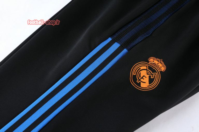 ست گرمکن شلوار سفید مشکی +A اریجینال 2022 رئال مادرید-Adidas