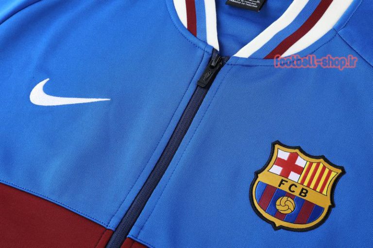 ست گرمکن شلوار آبی سرمه ای +A اریجینال 2022 بارسلونا-Nike