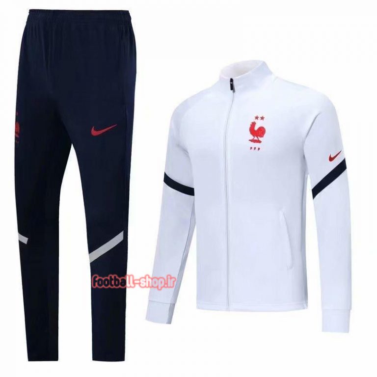 ست گرمکن شلوار سفید +A اریجینال 2022 فرانسه-Nike