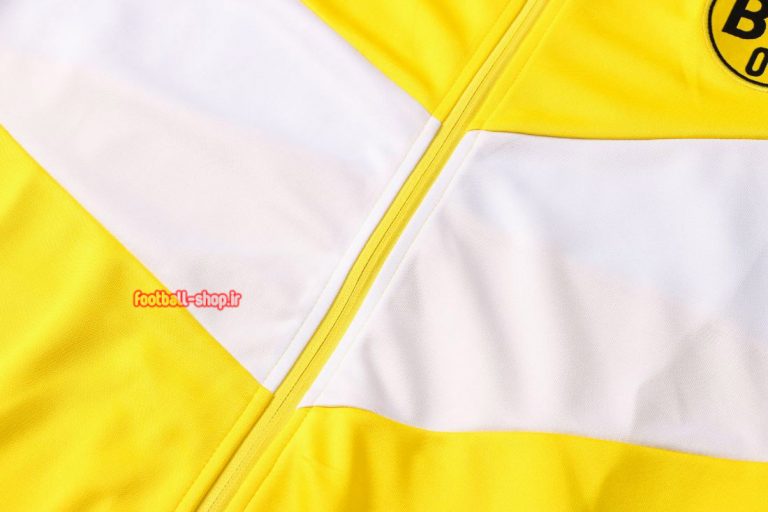 ست گرمکن شلوار زرد سفید مشکی +A اریجینال 2022 دورتموند-پوما