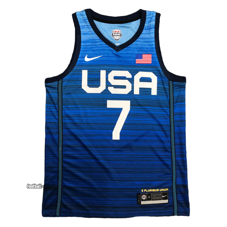 رکابی و شلوارک بسکتبال امریکا آبی-کوین دورانت 7-نایکی